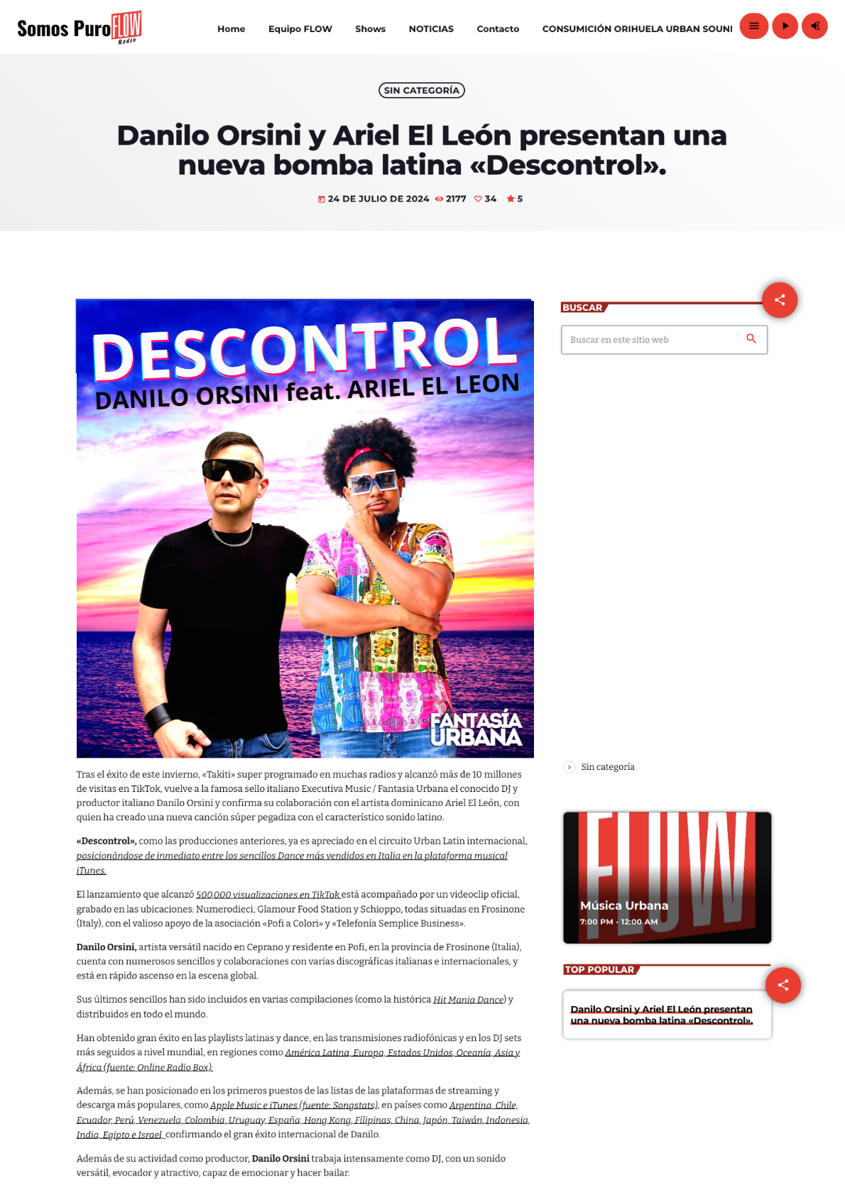 Descontrol @ Flow Radio - Spagna - A4 - 1